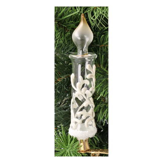 Glacial Breath | Hand-Painted Glass Ornament | Blubom 2025-011
