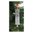 Load image into Gallery viewer, Frosted Crimson Flame Candle Premium christmas glass ornament 2025-015
