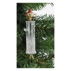 Frostbound Devotion | Hand-Painted Glass Ornament | Blubom 2025-015