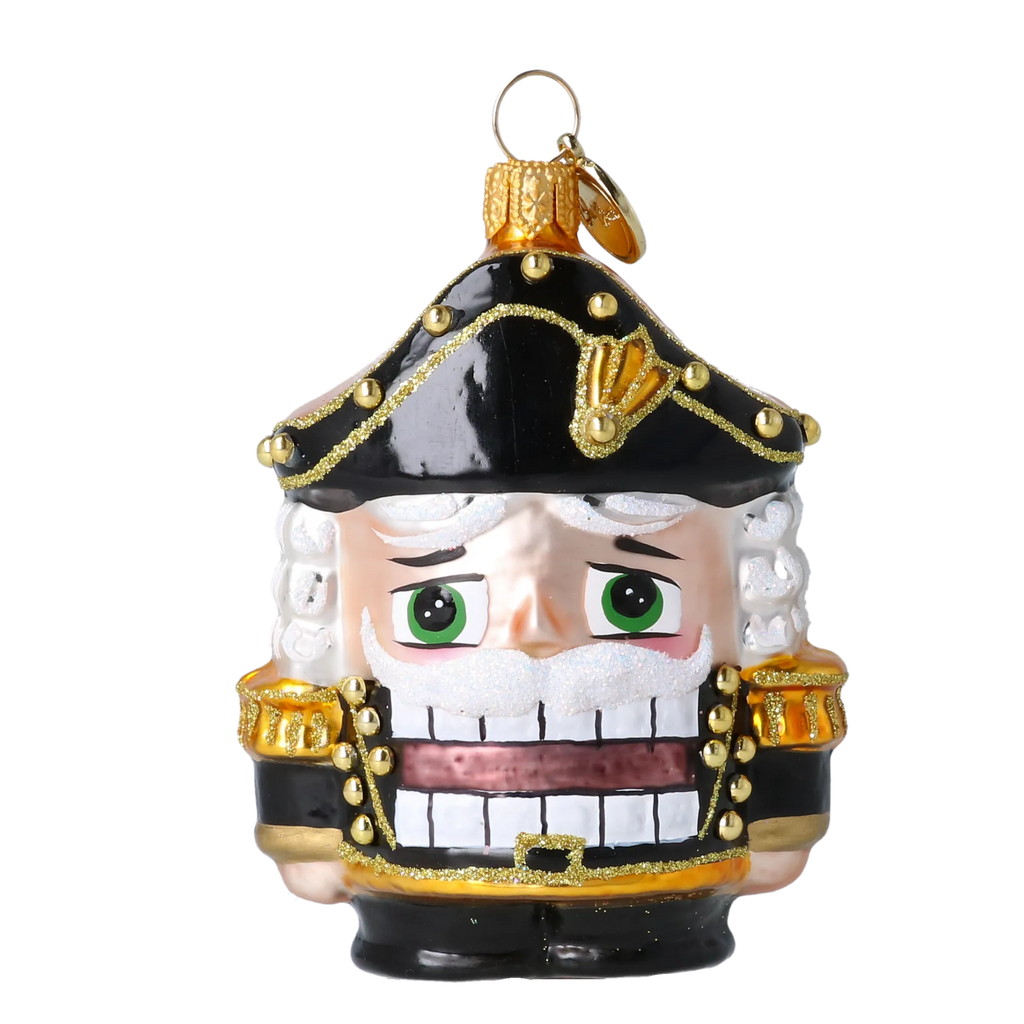 Gallant Midnight Guard | Hand-Painted Glass Ornament | Blubom 2025-023