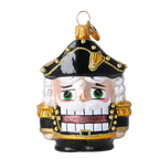 Gallant Midnight Guard | Hand-Painted Glass Ornament | Blubom 2025-023