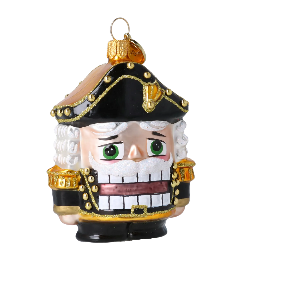 Gallant Midnight Guard | Hand-Painted Glass Ornament | Blubom 2025-023