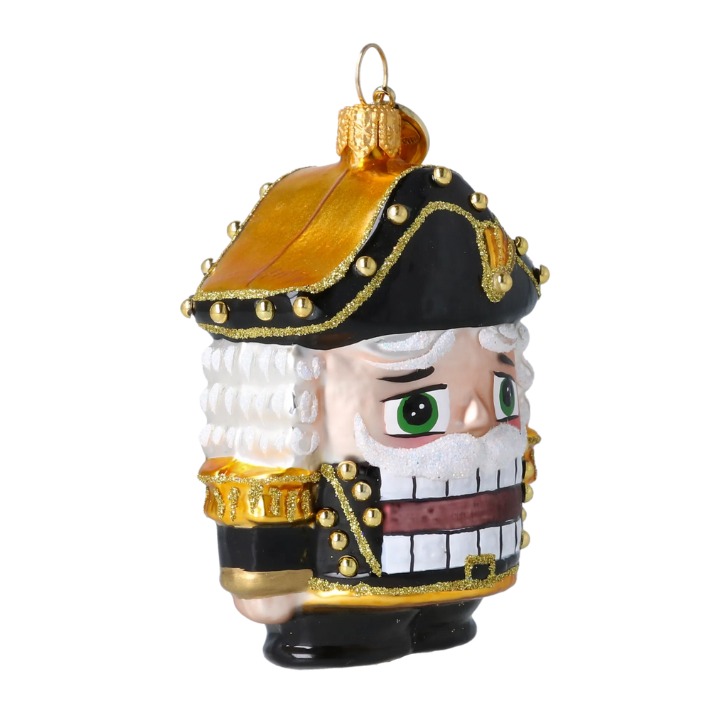 Gallant Midnight Guard | Hand-Painted Glass Ornament | Blubom 2025-023