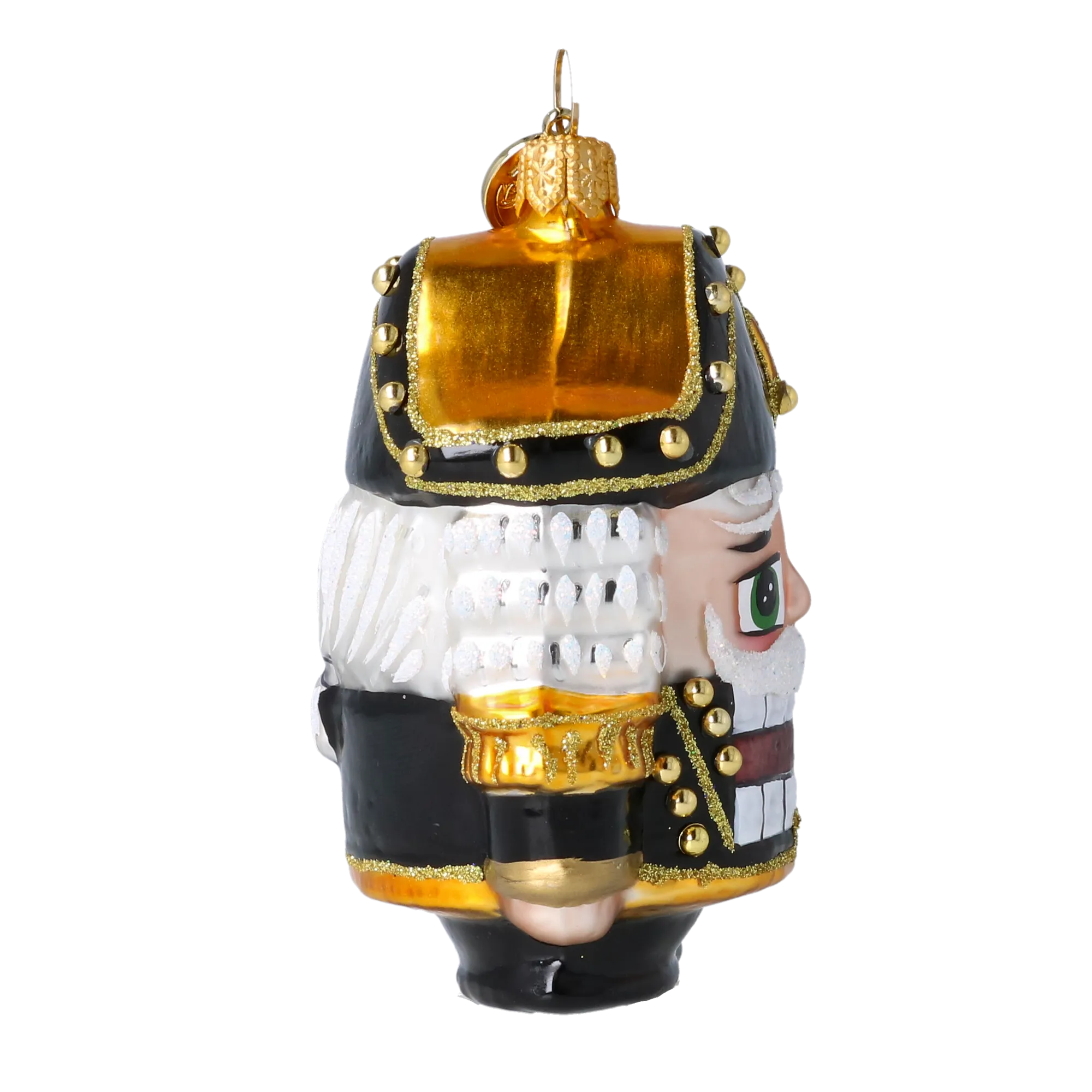 Enchanted Nutcracker. Handmade Glass Christmas ornament. 2025-023