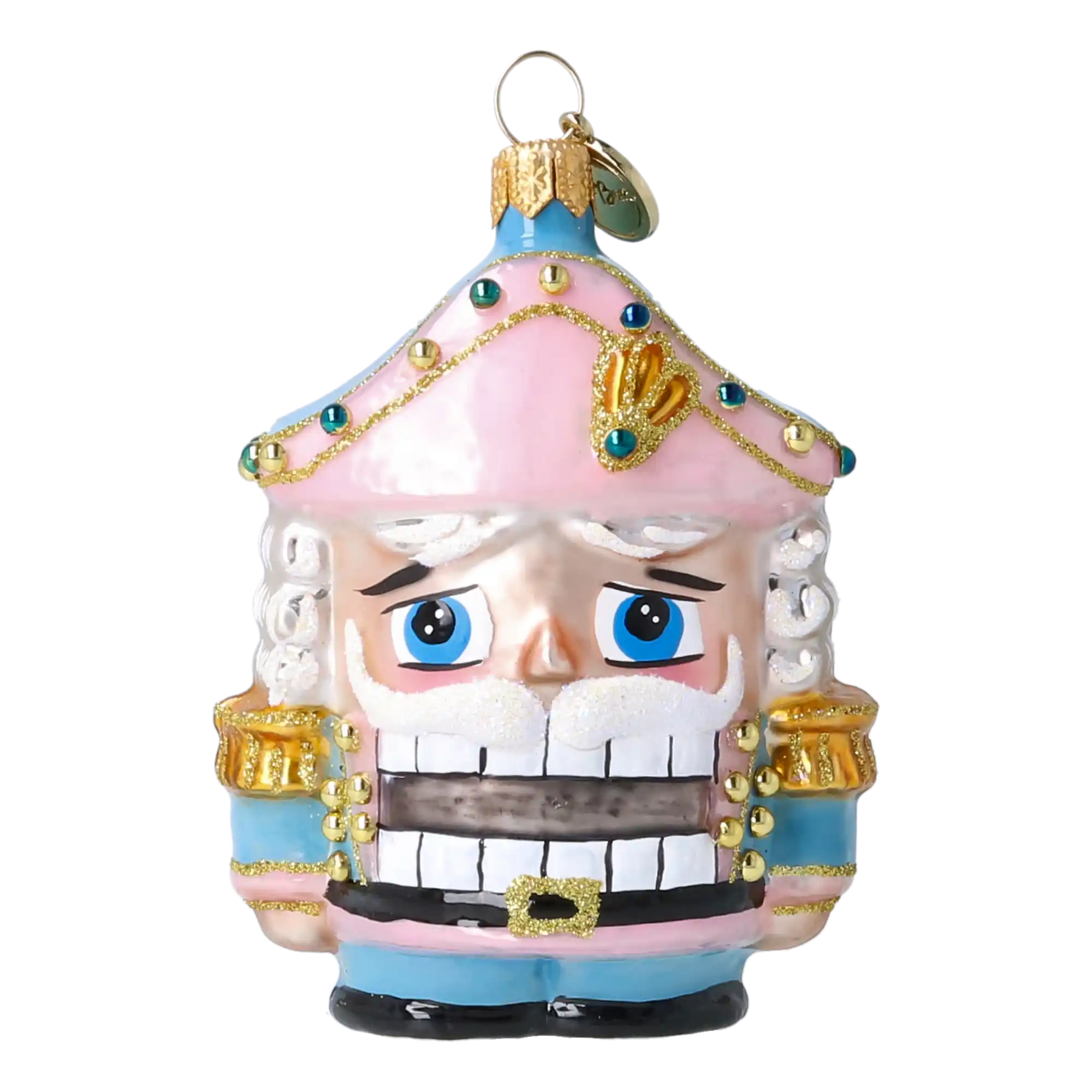 Nutcracker in Pastel Colors - Hand Painted Ornament