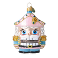 Gallant Blush Sentry | Hand-Painted Glass Ornament | Blubom 2025-024