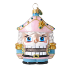 Gallant Blush Sentry | Hand-Painted Glass Ornament | Blubom 2025-024