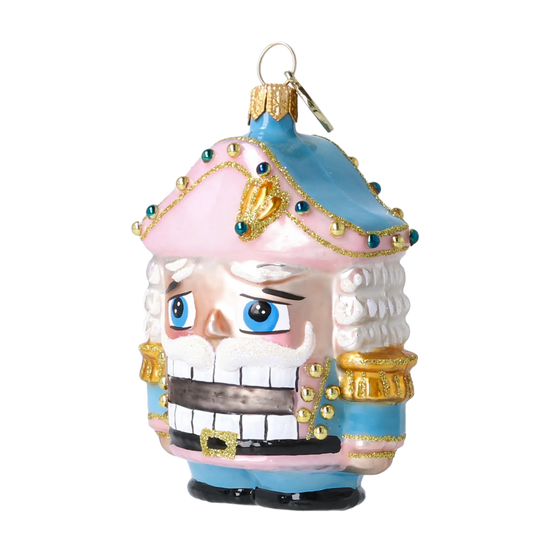 Nutcracker in Pastel Colors - Hand Painted Ornament 2025-024