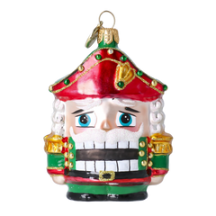 Chunky Nutcracker in Red & Green