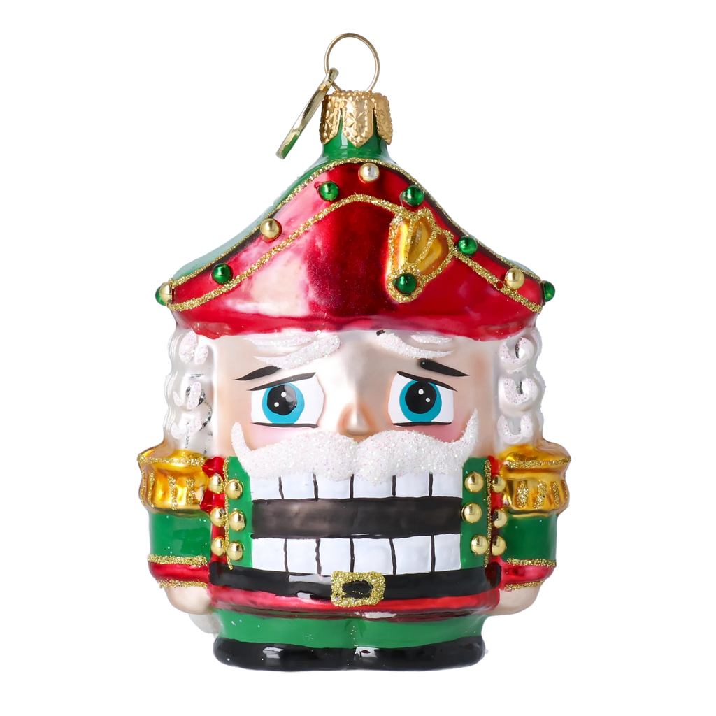 Solemn Sentry | Hand-Painted Glass Ornament | Blubom 2025-025