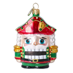 Solemn Sentry | Hand-Painted Glass Ornament | Blubom 2025-025