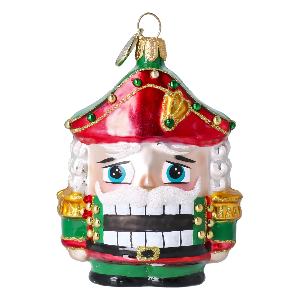 Solemn Sentry | Hand-Painted Glass Ornament | Blubom 2025-025