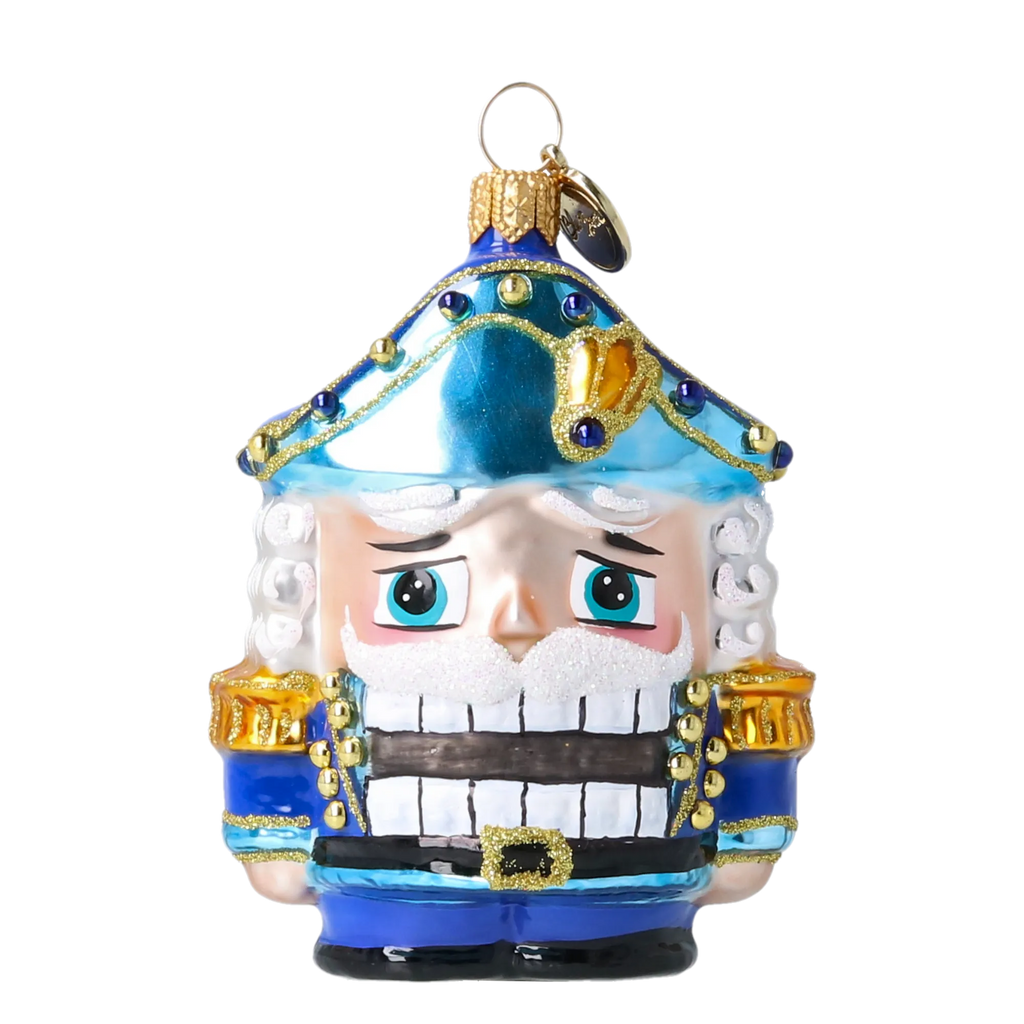 Pensive Sentry | Hand-Painted Glass Ornament | Blubom 2025-026