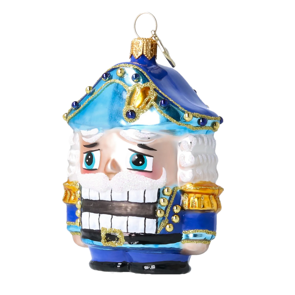 Pensive Sentry | Hand-Painted Glass Ornament | Blubom 2025-026