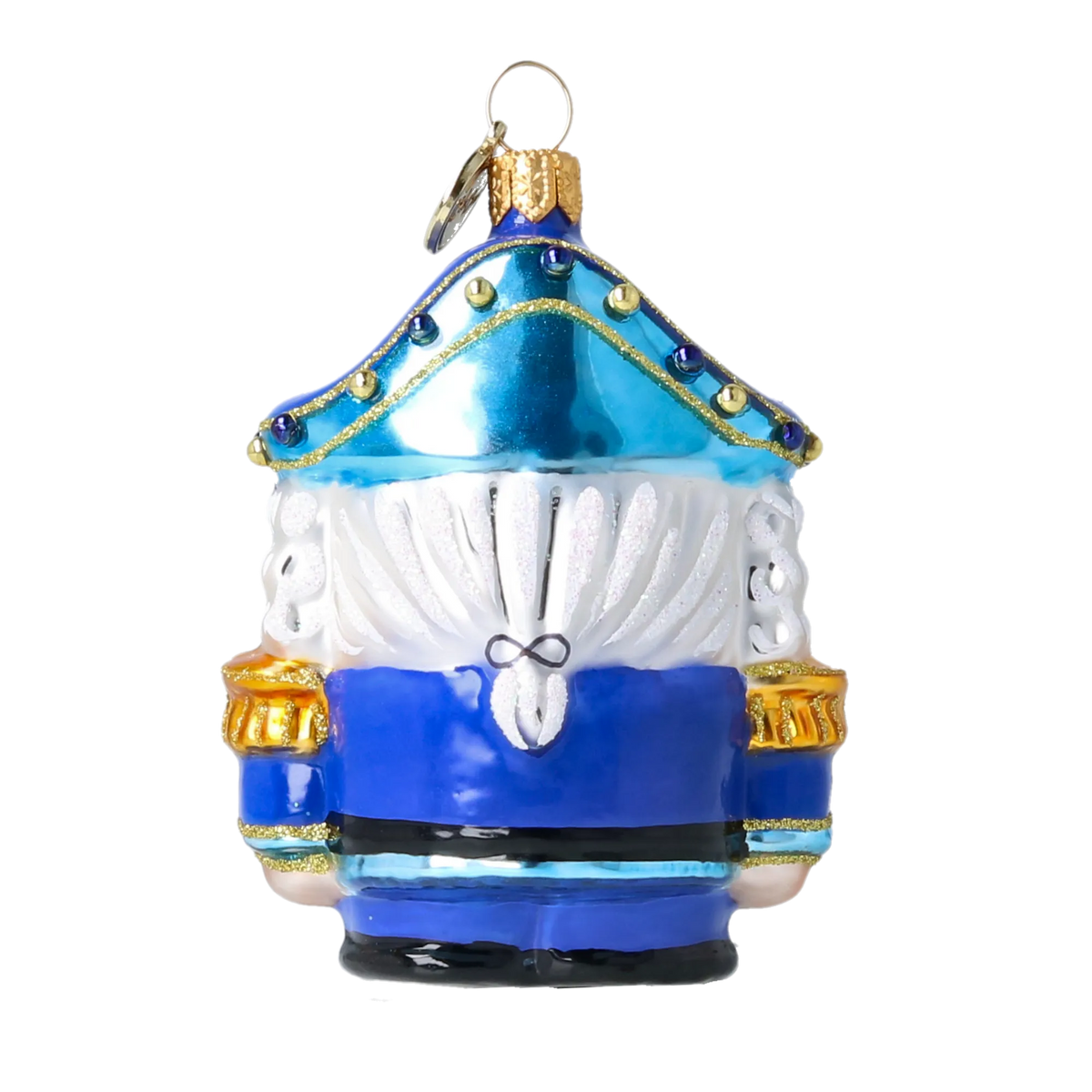 Pensive Sentry | Hand-Painted Glass Ornament | Blubom 2025-026