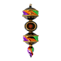 Obsidian Masquerade | Hand-Painted Glass Ornament | Blubom 2025-028
