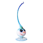 Jovial Azure Sentry | Hand-Painted Glass Ornament | Blubom 2025-030