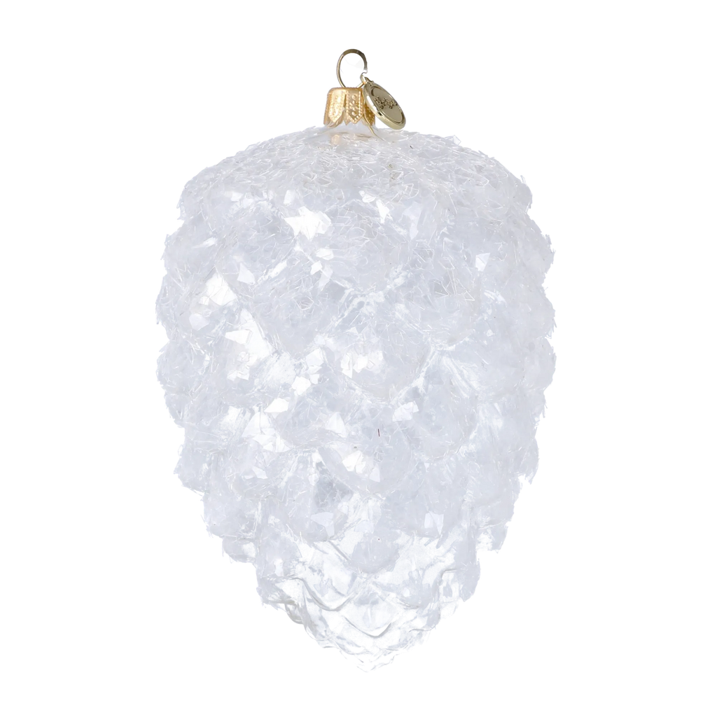 Arctic Peak Silence | Hand-Painted Glass Ornament | Blubom 2025-031
