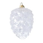 Arctic Peak Silence | Hand-Painted Glass Ornament | Blubom 2025-031