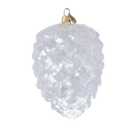 Arctic Peak Silence | Hand-Painted Glass Ornament | Blubom 2025-031