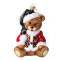 Gentle Midnight Companion | Hand-Painted Glass Ornament | Blubom 2025-032