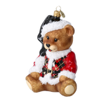 Gentle Midnight Companion | Hand-Painted Glass Ornament | Blubom 2025-032