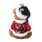 Gentle Midnight Companion | Hand-Painted Glass Ornament | Blubom 2025-032