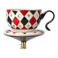 Load image into Gallery viewer, Enchanted Teacup Tea cup Ornament Handmade Glass Christmas ornament

