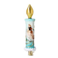 Clip-On Candle in Winter Cardinal