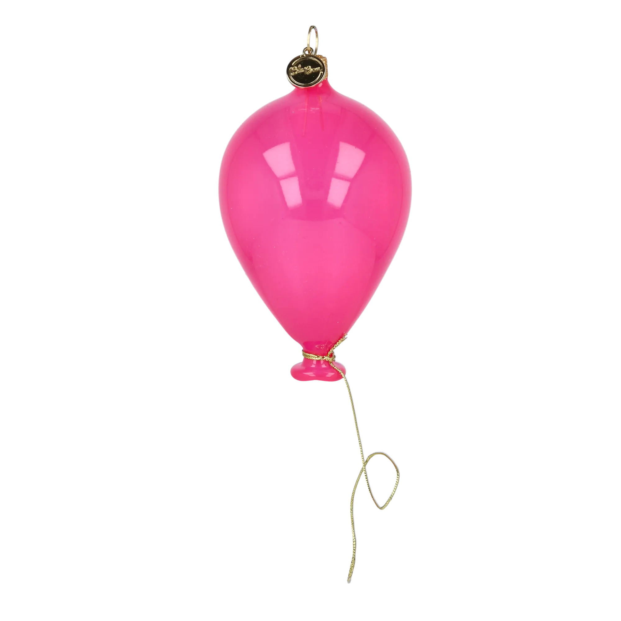Hot Pink Balloon Premium christmas glass ornament 2025-077