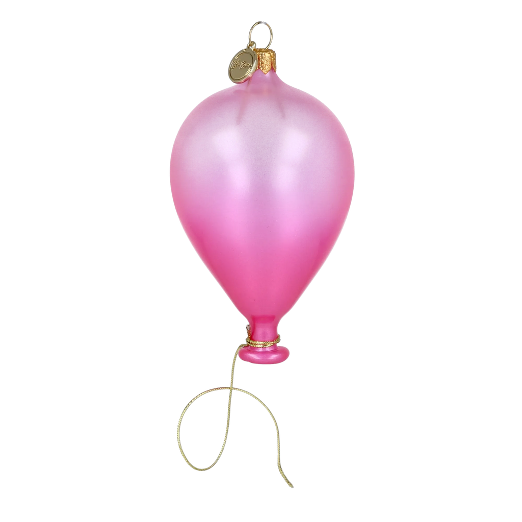 Tethered Blush | Hand-Painted Glass Ornament | Blubom 2025-078