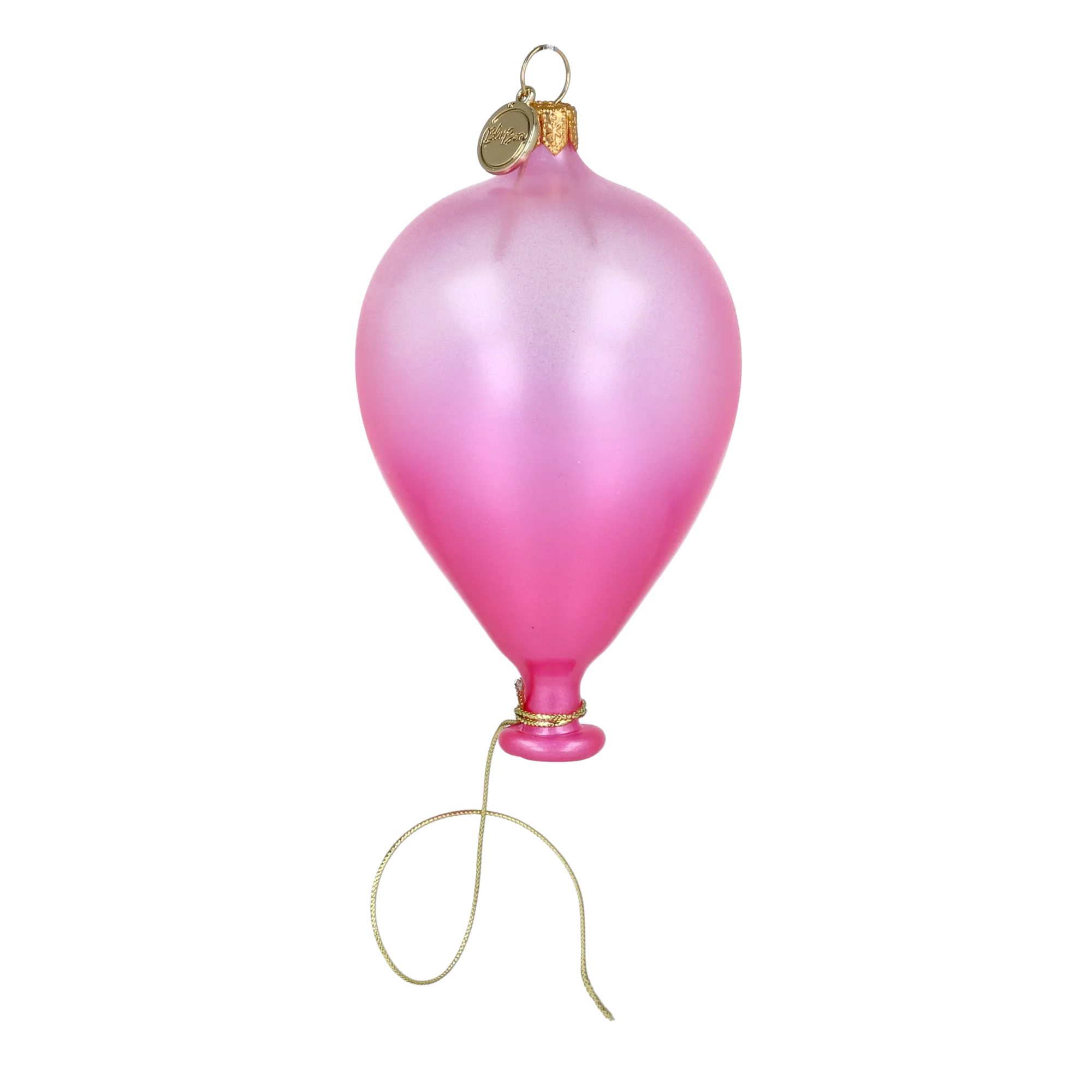 Blushing Rose Balloon Premium christmas glass ornament 2025-078