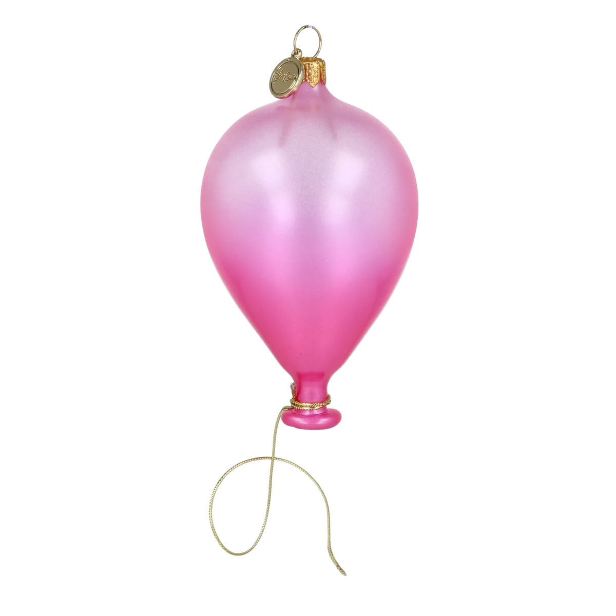 Tethered Blush | Hand-Painted Glass Ornament | Blubom 2025-078