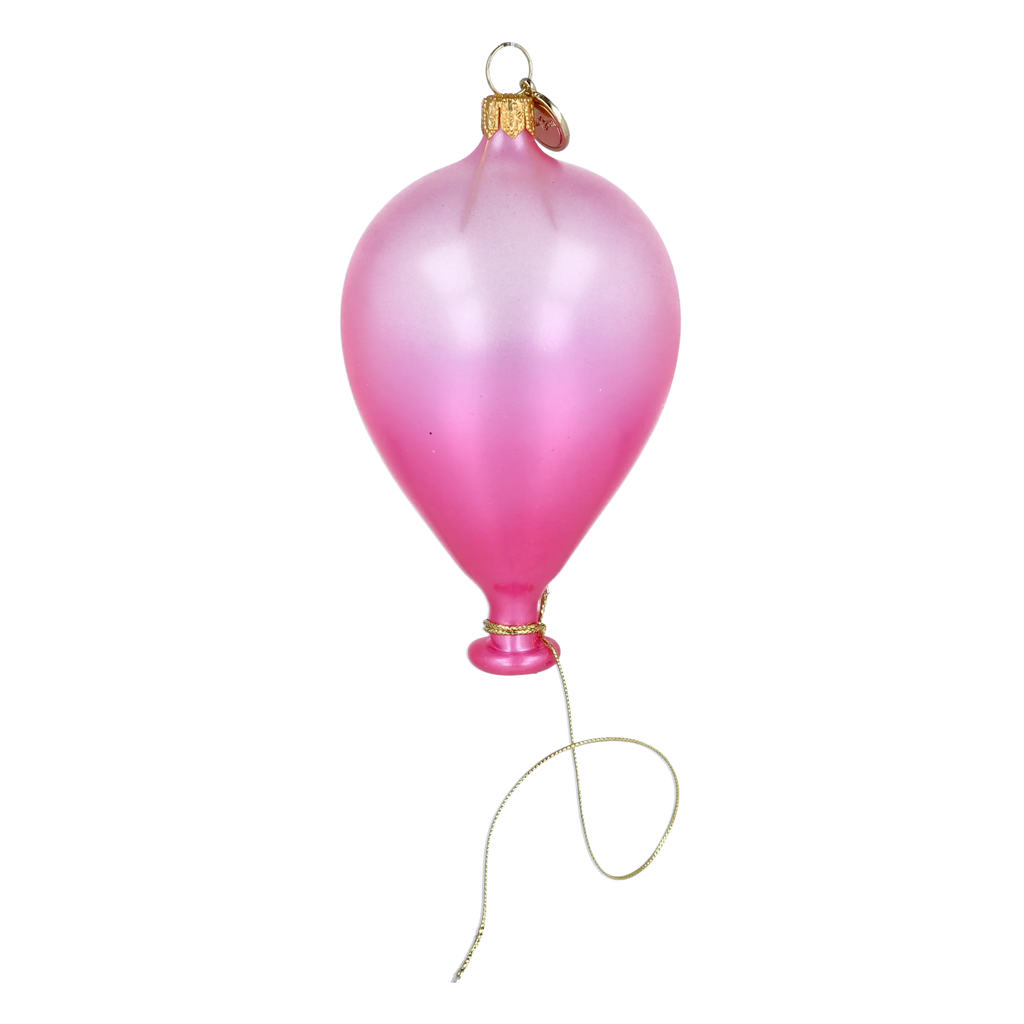 Tethered Blush | Hand-Painted Glass Ornament | Blubom 2025-078