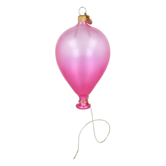 Blushing Rose Balloon Premium christmas glass ornament 2025-078