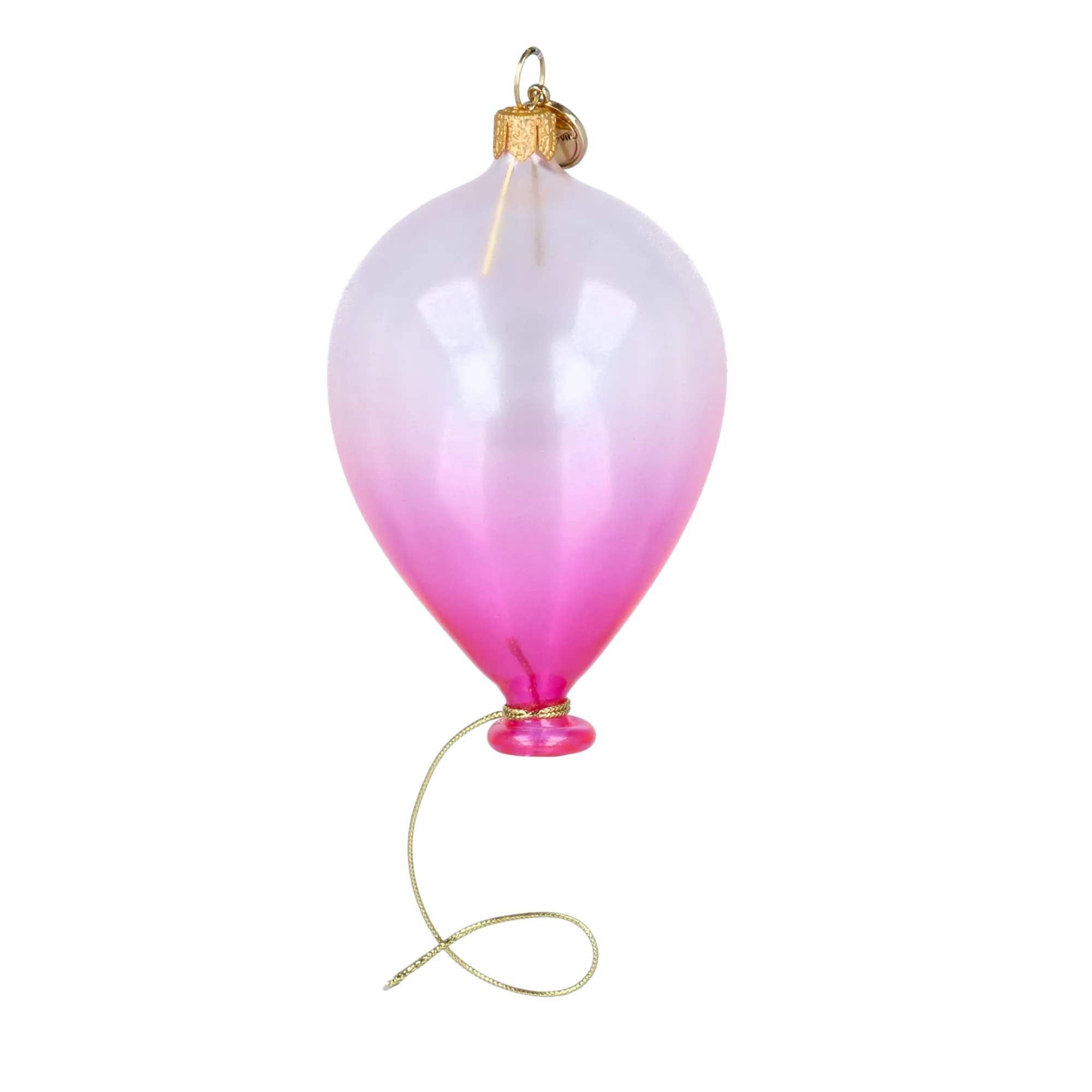 Fuchsia Ombre Balloon Premium christmas glass ornament 2025-079