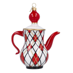 Harlequin Court Ritual | Hand-Painted Glass Ornament | Blubom 2025-091