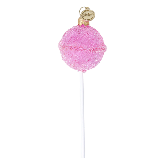 Sugared Rose Lollipop Premium christmas glass ornament 2025-095