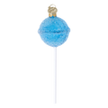Azure Sugar Wand | Hand-Painted Glass Ornament | Blubom 2025-097