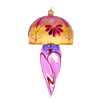 Imperial Orchid Tide | Hand-Painted Glass Ornament | Blubom 2025-114