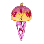 Imperial Orchid Tide | Hand-Painted Glass Ornament | Blubom 2025-114