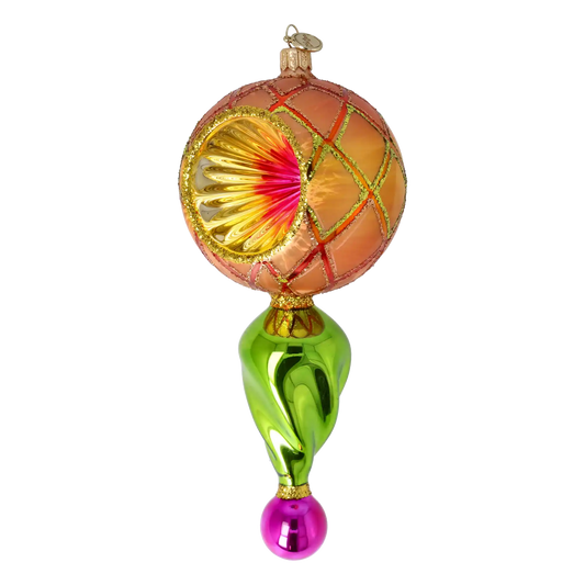 Sunset Glow Handmade Glass Christmas ornament Retro Glass Reflector Ornament