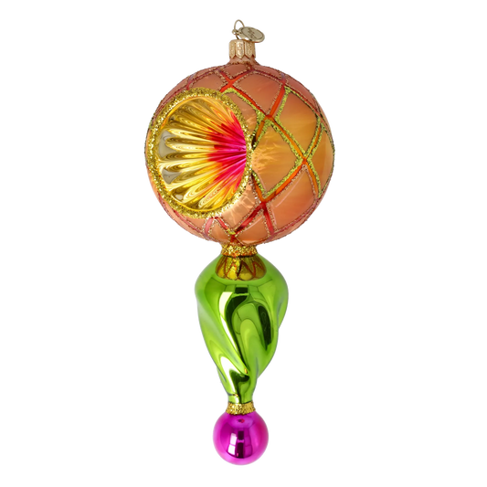Sunset Glow Handmade Glass Christmas ornament Retro Glass Reflector Ornament 2025-117