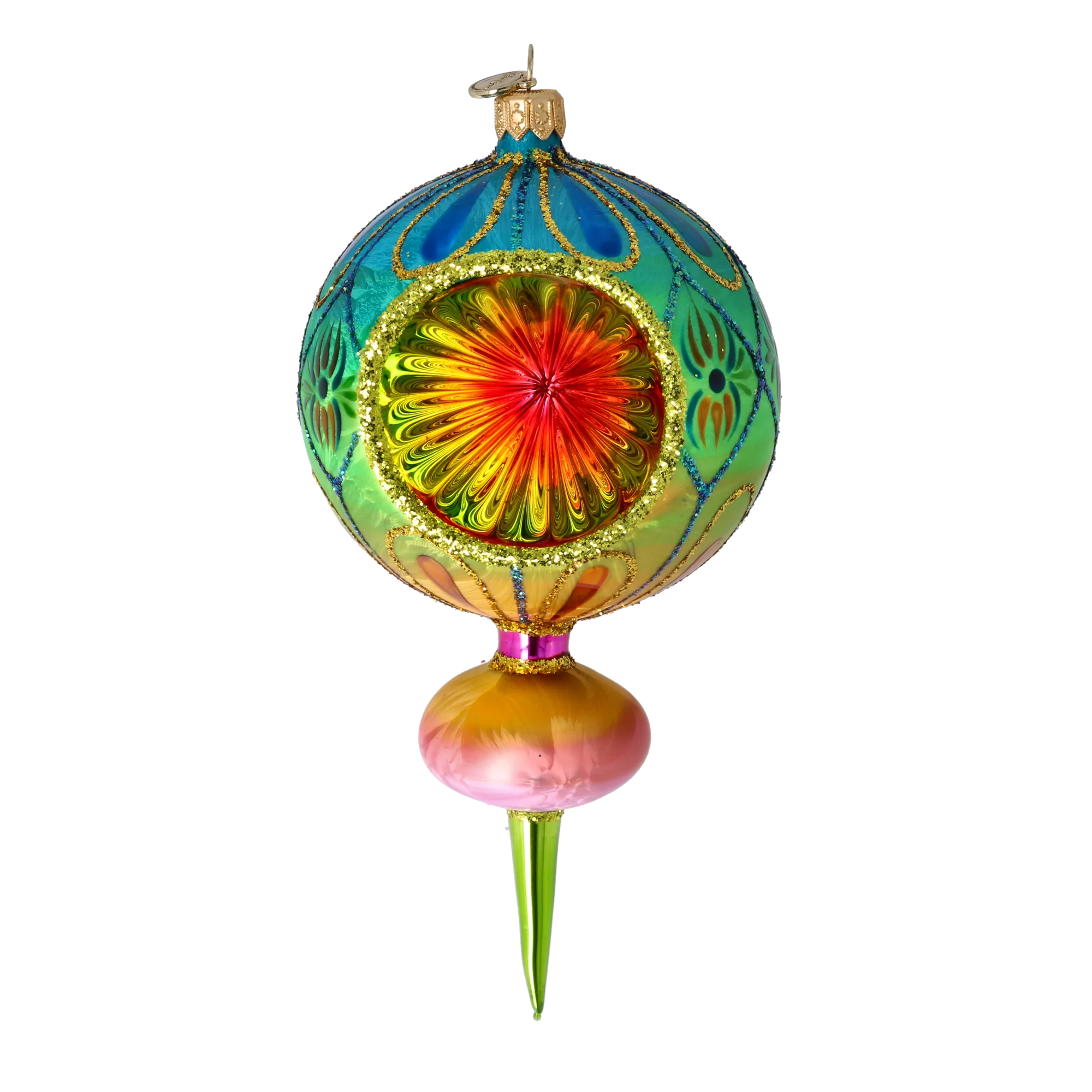 Mystic Aurora Handmade Glass Christmas ornament Retro Glass Reflector Ornament 2025-118