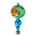 Load image into Gallery viewer, Emerald Twilight Handmade Glass Christmas ornament Retro Glass Reflector Ornament
