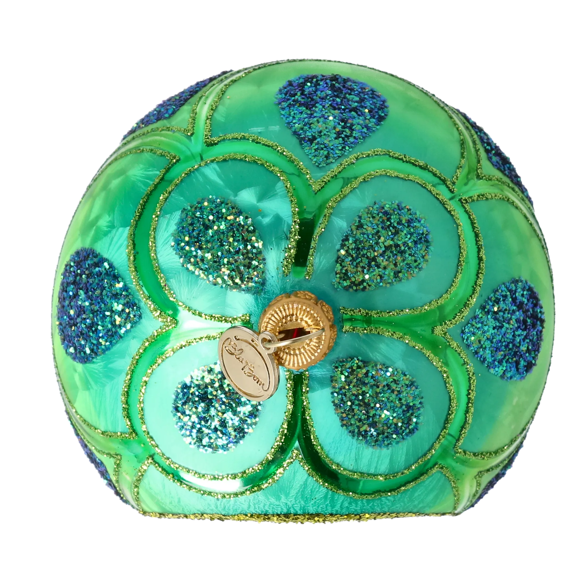 Emerald Twilight Handmade Glass Christmas ornament Retro Glass Reflector Ornament 2025-119