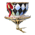 Load image into Gallery viewer, Royal Tea Delight Tea cup Ornament Handmade Glass Christmas ornament
