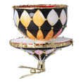 Load image into Gallery viewer, Royal Tea Delight Tea cup Ornament Handmade Glass Christmas ornament
