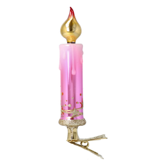 Clip-On Candle in Pink Starlight