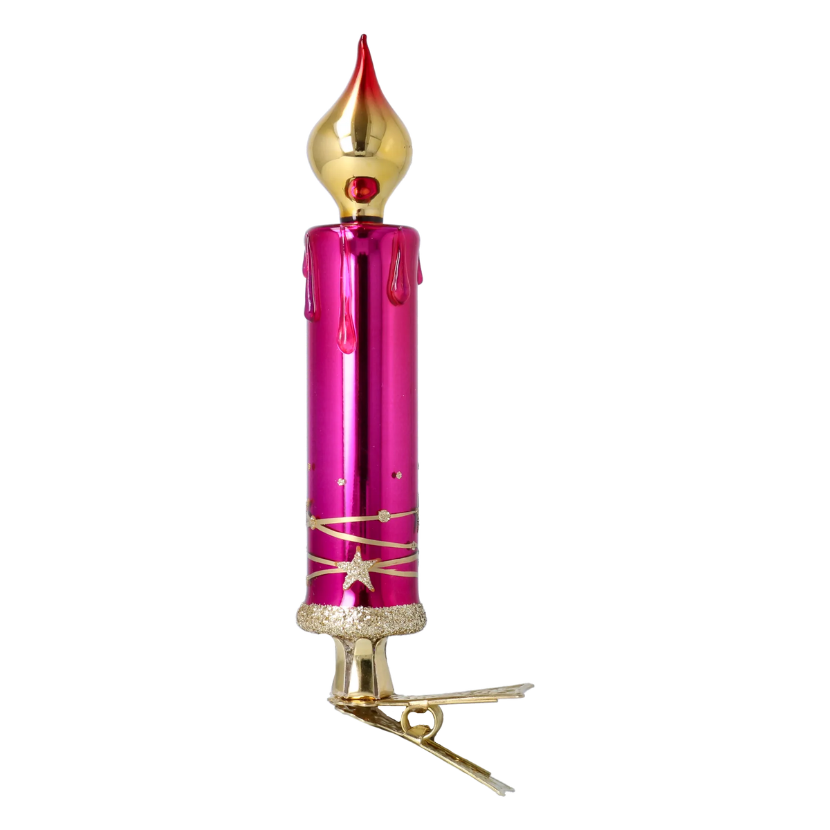Fuchsia Vesper | Hand-Painted Glass Ornament | Blubom 2025-137